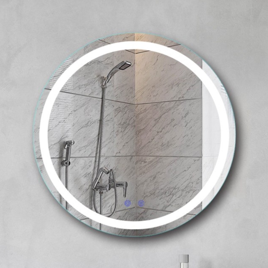 Brilagi - LED-himmennettävä, lämmitetty kylpyhuonepeili taustavalaistuksella AVA PRO LED/18,5W/230V halkaisija 60 cm 3000/4000/6500K IP44