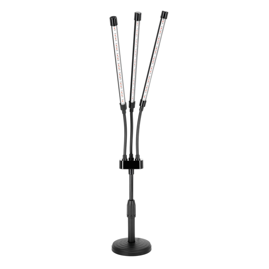 Brilagi - LED Himmennettävä joustava pöytävalaisin kasvien kasvattamiseen VITABLOOM 3xLED/10W/230V musta