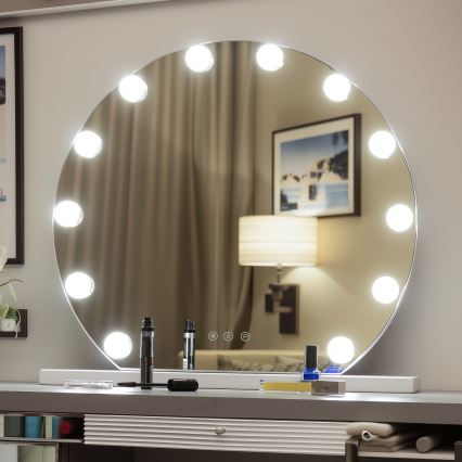 Brilagi - LED himmennettävä meikkipeili HOLLYWOOD LED/12W/230V 3000/4000/6500K