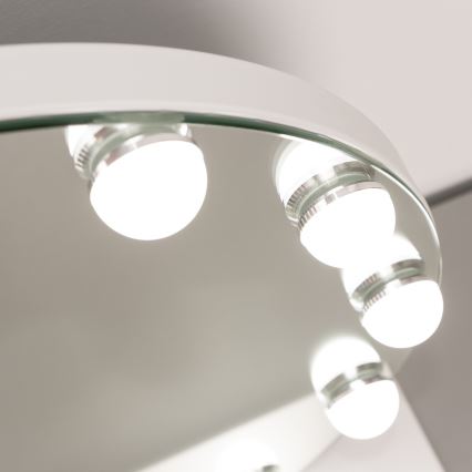 Brilagi - LED himmennettävä meikkipeili HOLLYWOOD LED/12W/230V 3000/4000/6500K