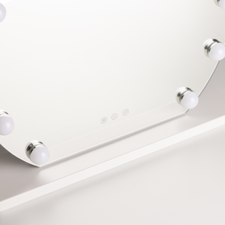 Brilagi - LED himmennettävä meikkipeili HOLLYWOOD LED/12W/230V 3000/4000/6500K