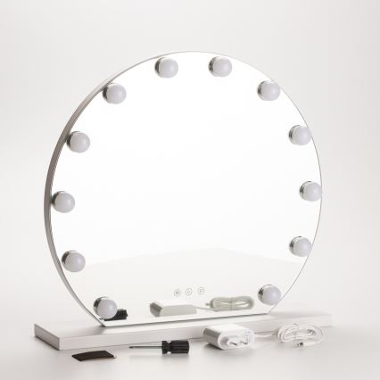 Brilagi - LED himmennettävä meikkipeili HOLLYWOOD LED/12W/230V 3000/4000/6500K