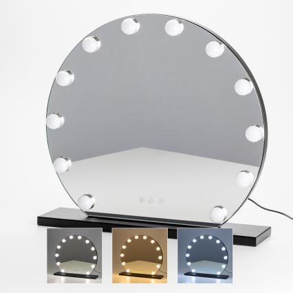 Brilagi - LED himmennettävä meikkipeili HOLLYWOOD LED/12W/230V 3000/4000/6500K