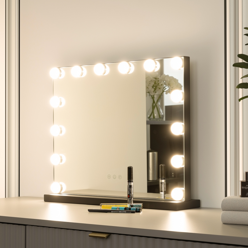 Brilagi - LED himmennettävä meikkipeili HOLLYWOOD LED/15W/230V 3000/4000/6500K