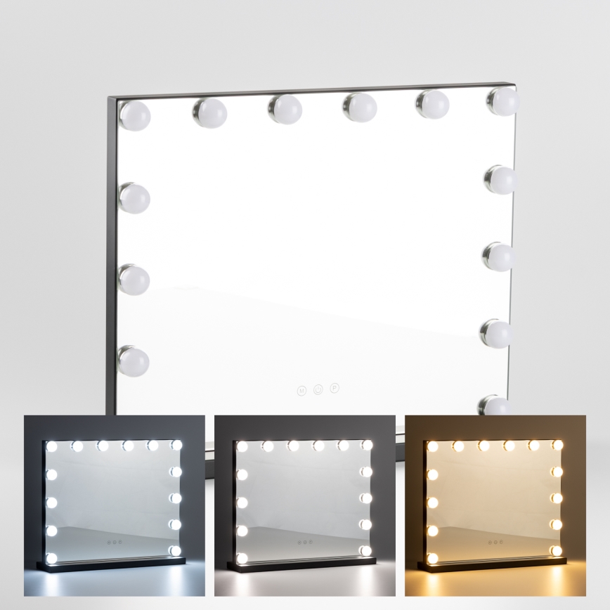 Brilagi - LED himmennettävä meikkipeili HOLLYWOOD LED/15W/230V 3000/4000/6500K