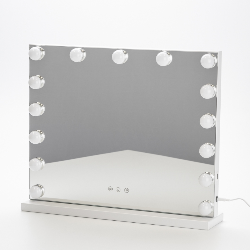 Brilagi - LED himmennettävä meikkipeili HOLLYWOOD LED/15W/230V 3000/4000/6500K