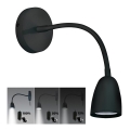 Brilagi - LED Himmennettävä pieni seinävalaisin LED/4W/230V musta