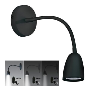 Brilagi - LED Himmennettävä pieni seinävalaisin LED/4W/230V musta