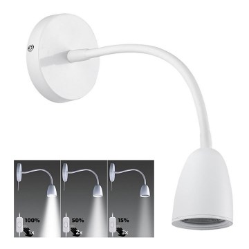Brilagi - LED Himmennettävä pieni seinävalaisin LED/4W/230V valkoinen