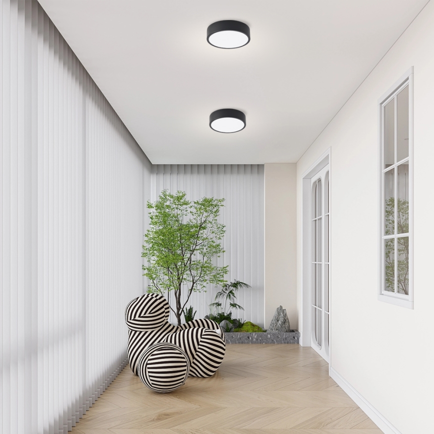 Brilagi - LED himmennettävä kattovalaisin POOL LED/18W/230V 3000–6000K 20 cm musta + kaukosäädin