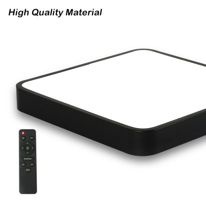 Brilagi - LED himmennettävä kattovalaisin POOL LED/36W/230V 3000-6000K 40x40 cm musta + kaukosäädin
