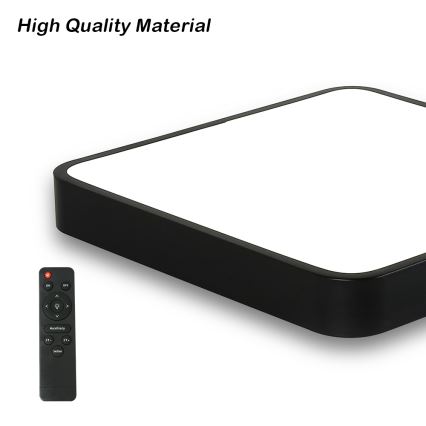 Brilagi - LED himmennettävä kattovalaisin POOL LED/48W/230V 3000-6000K 50x50 cm musta + kaukosäädin
