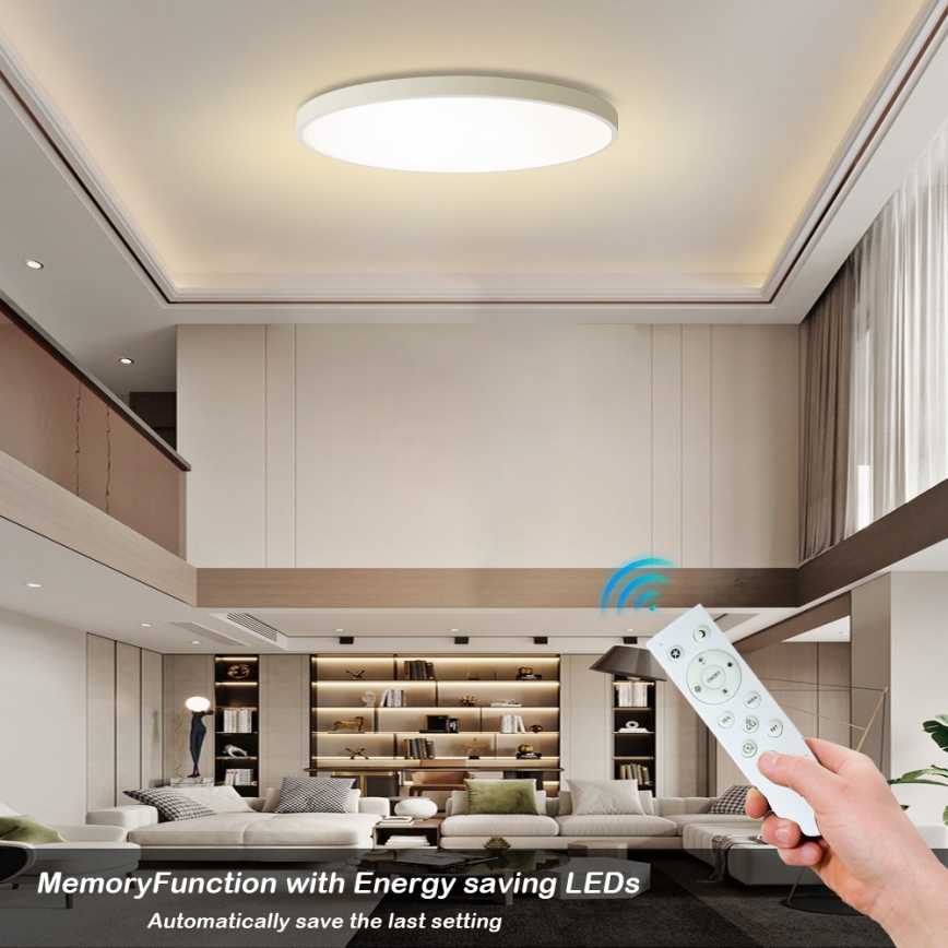 Brilagi – POOL SMART LED himmennettävä kattovalaisin, 180 W, 230 V, 3000–6000 K, halkaisija 120 cm, Wi‑Fi (Tuya), valkoinen + kaukosäädin