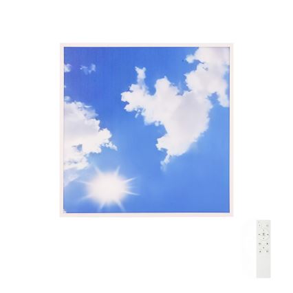 Brilagi - SLIMFRAME himmennettävä LED-kattovalaisin LED/58W/230V 60x60 cm 3000-6000K hopea/sininen + kauko-ohjain