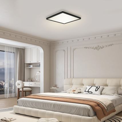 Brilagi - LED Himmennettävä valo liike- ja hämärätunnistimella ULTRA SLIM LED/18W/230V 30x30 cm + kauko-ohjaus