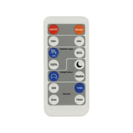 Brilagi - LED Himmennettävä valo liike- ja hämärätunnistimella ULTRA SLIM LED/24W/230V halkaisija 42 cm + kauko-ohjaus