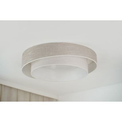 Brilagi - Himmennettävä LED-kattovalaisin DOVER SHINE LED/24W/230V 3000/4000/6500K harmaa/kerma + kauko-ohjaus