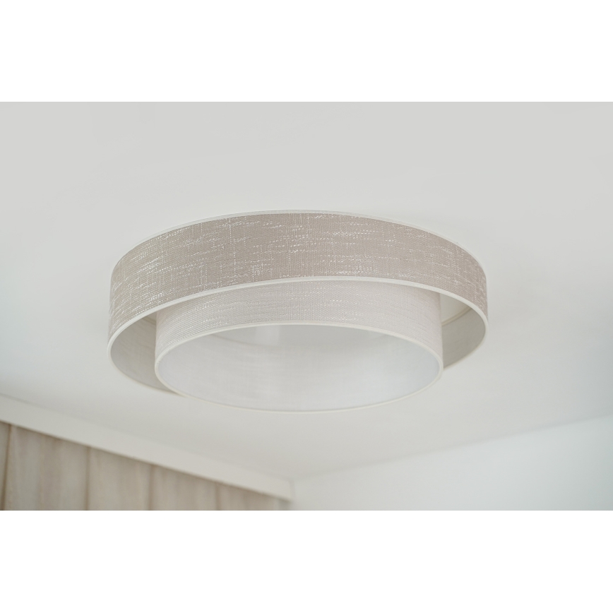 Brilagi - Himmennettävä LED-kattovalaisin DOVER SHINE LED/24W/230V 3000/4000/6500K harmaa/kerma + kauko-ohjaus