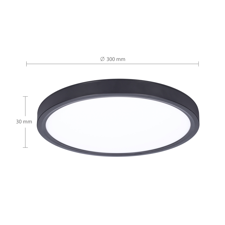Brilagi - Himmennettävä LED-kattovalaisin ESTELA LED/36W/230V 3000-6500K ø 30 cm musta + kauko-ohjaus