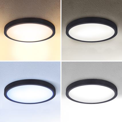 Brilagi - Himmennettävä LED-kattovalaisin ESTELA LED/48W/230V 3000-6500K ø 40 cm musta + kauko-ohjaus
