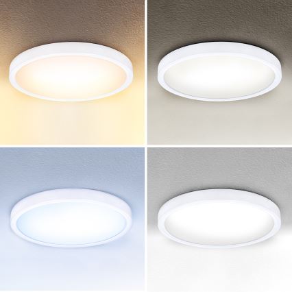 Brilagi - Himmennettävä LED-kattovalaisin ESTELA LED/48W/230V 3000-6500K ø 40 cm valkoinen + kauko-ohjaus