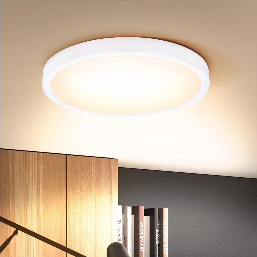 Brilagi - Himmennettävä LED-kattovalaisin ESTELA LED/48W/230V 3000-6500K ø 40 cm valkoinen + kauko-ohjaus