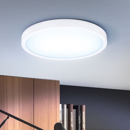 Brilagi - Himmennettävä LED-kattovalaisin ESTELA LED/48W/230V 3000-6500K ø 40 cm valkoinen + kauko-ohjaus