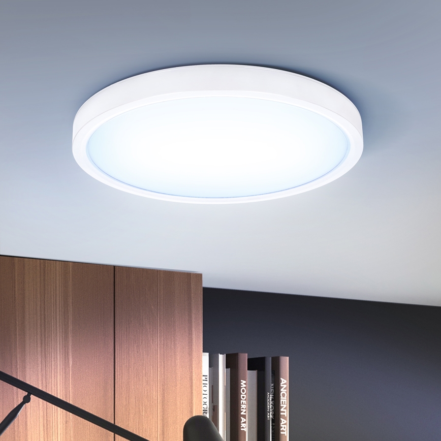 Brilagi - Himmennettävä LED-kattovalaisin ESTELA LED/48W/230V 3000-6500K ø 40 cm valkoinen + kauko-ohjaus