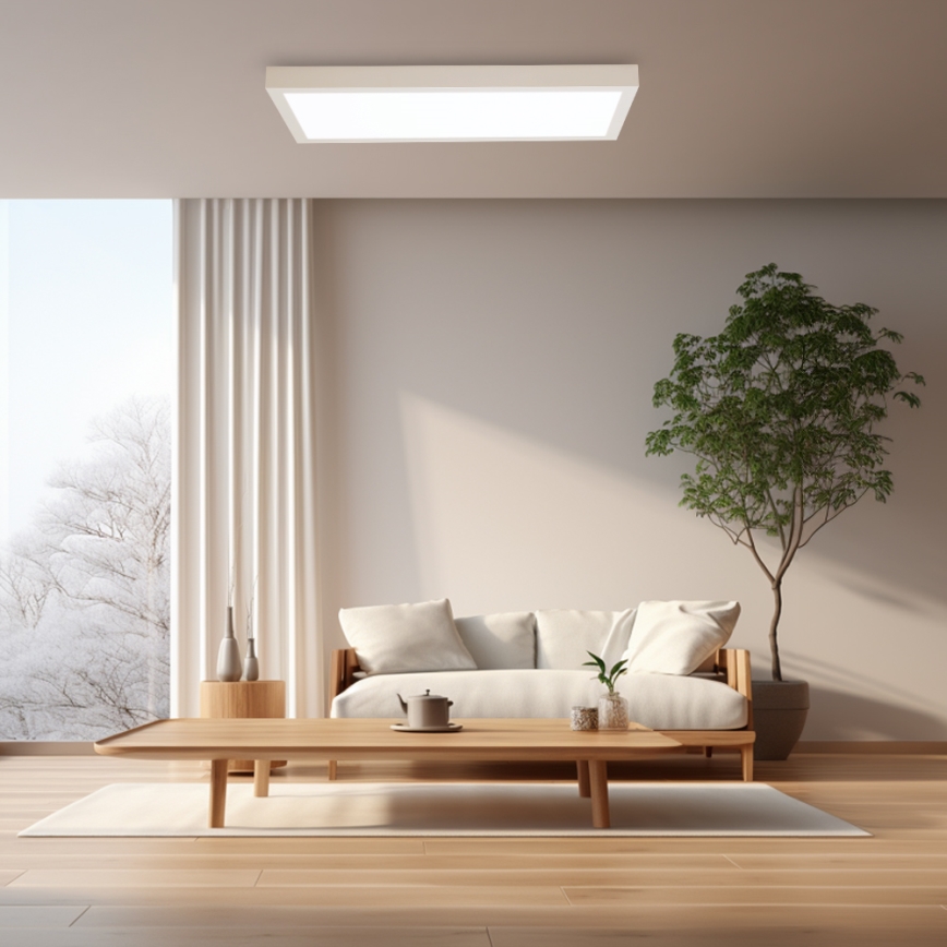 Brilagi - Himmennettävä kylpyhuoneen LED-kattovalaisin FRAME SMART LED/30W/230V 30x60 cm 3000-6000K IP44 valkoinen + kauko-ohjaus
