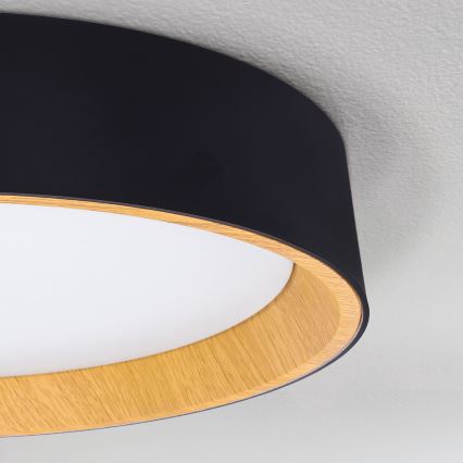 Brilagi - Himmennettävä LED-kattovalaisin LARIOS LED/60W/230V 3000-6500K ø 49 cm musta + kauko-ohjaus