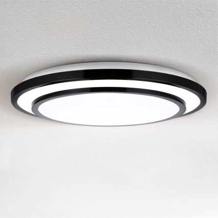 Brilagi - Himmennettävä LED-kattovalaisin LUCIANO LED/48W/230V 3000-6500K ø 39 cm musta + kauko-ohjaus
