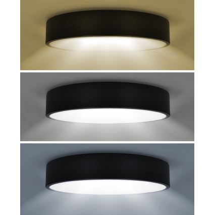 Brilagi - Himmennettävä LED-kattovalaisin POOL SMART LED/48W/230V 40 cm 3000-6000K Wi-Fi Tuya + kauko-ohjaus musta