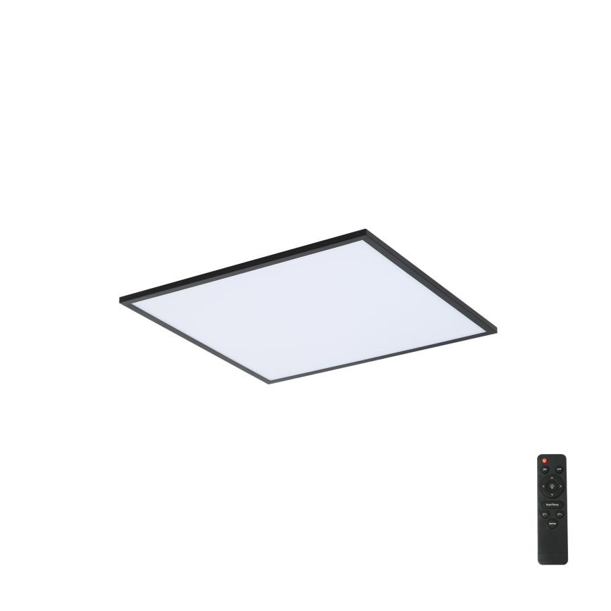 Brilagi - Himmennettävä LED-kattovalaisin SLIMFRAME LED/36W/230V 45x45 cm 3000-6000K musta + kauko-ohjaus