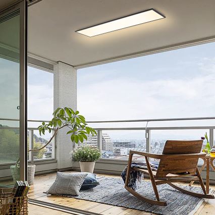 Brilagi - Himmennettävä LED-kattovalaisin SLIMFRAME LED/58W/230V 120x30 cm 3000-6000K musta + kauko-ohjaus