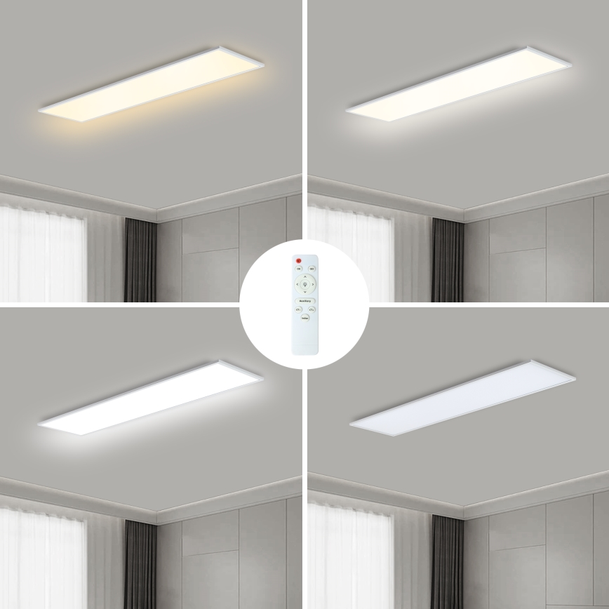Brilagi - Himmennettävä LED-kattovalaisin SLIMFRAME LED/58W/230V 120x30 cm 3000-6000K valkoinen + kauko-ohjaus