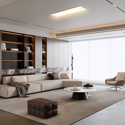 Brilagi - Himmennettävä LED-kattovalaisin SLIMFRAME LED/58W/230V 120x30 cm 3000-6000K valkoinen + kauko-ohjaus