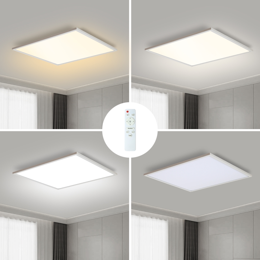 Brilagi - Himmennettävä LED-kattovalaisin SLIMFRAME LED/58W/230V 60x60 cm 3000-6000K valkoinen + kauko-ohjaus
