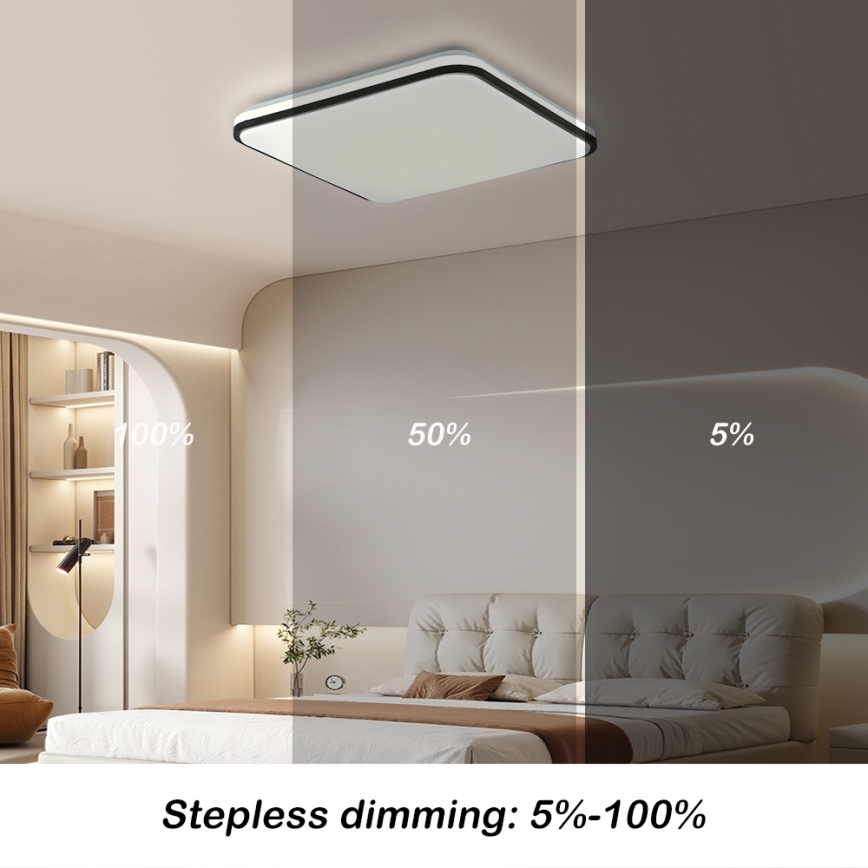 Brilagi - Himmennettävä LED-kattovalaisin SMART LED/28W/230V 3000-6000K 40x40 cm Wi-Fi Tuya + kauko-ohjaus