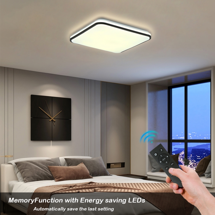 Brilagi - Himmennettävä LED-kattovalaisin SMART LED/28W/230V 3000-6000K 40x40 cm Wi-Fi Tuya + kauko-ohjaus