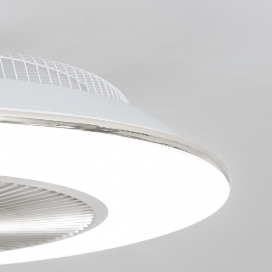 Brilagi - LED Himmennettävä valo tuulettimella AURA LED/38W/230V hopea + kaukosäädin