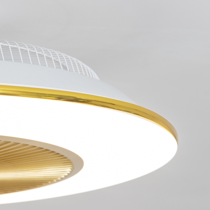 Brilagi - LED Himmennettävä valo tuulettimella AURA LED/38W/230V 3000-6000K kulta + kaukosäädin