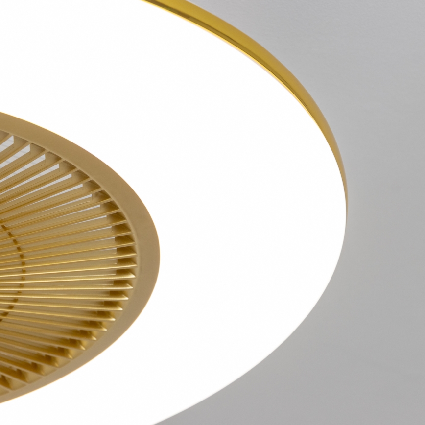 Brilagi - LED Himmennettävä valo tuulettimella AURA LED/38W/230V 3000-6000K kulta + kaukosäädin