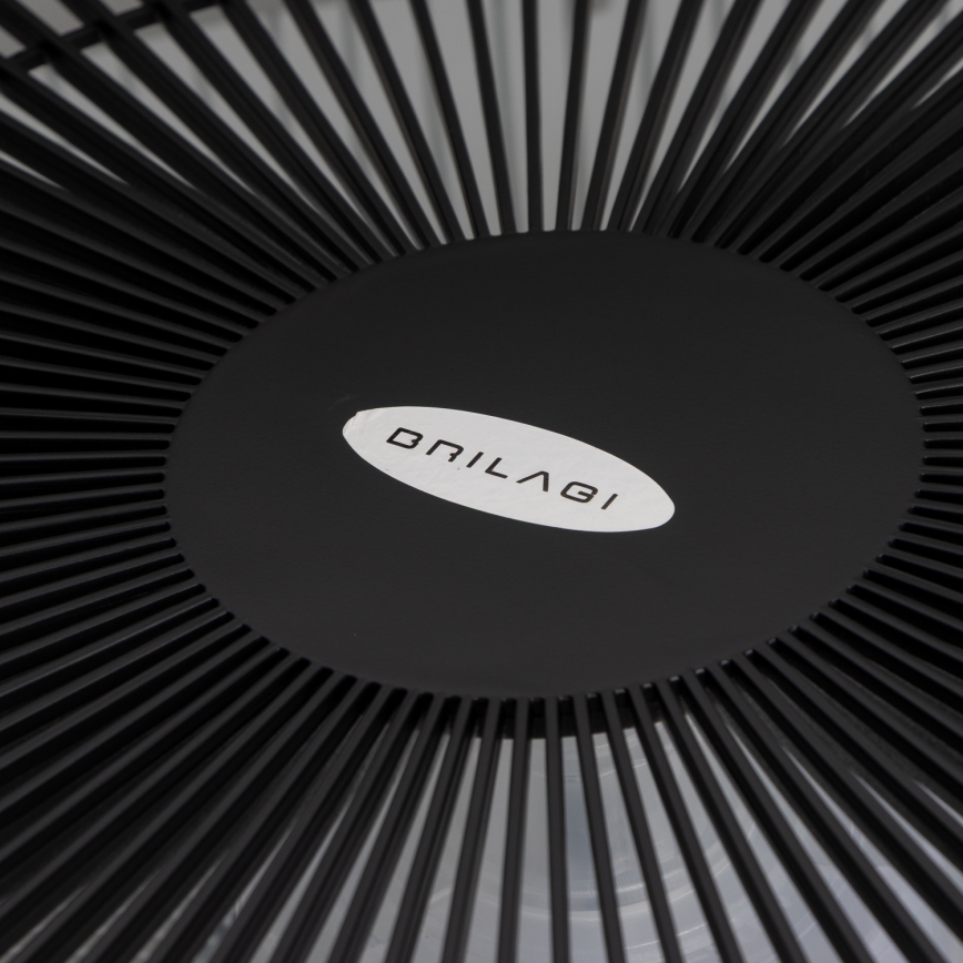 Brilagi - LED Himmennettävä valo tuulettimella AURA LED/38W/230V 3000-6000K musta + kaukosäädin