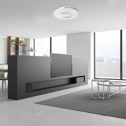 Brilagi - LED Himmennettävä valo tuulettimella AURA LED/38W/230V 3000-6000K valkoinen + kaukosäädin