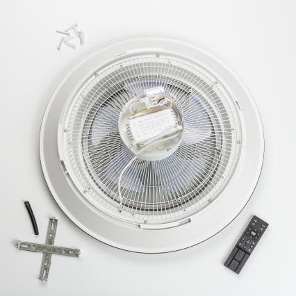 Brilagi - LED Himmennettävä valo tuulettimella AURA LED/38W/230V 3000-6000K valkoinen + kaukosäädin