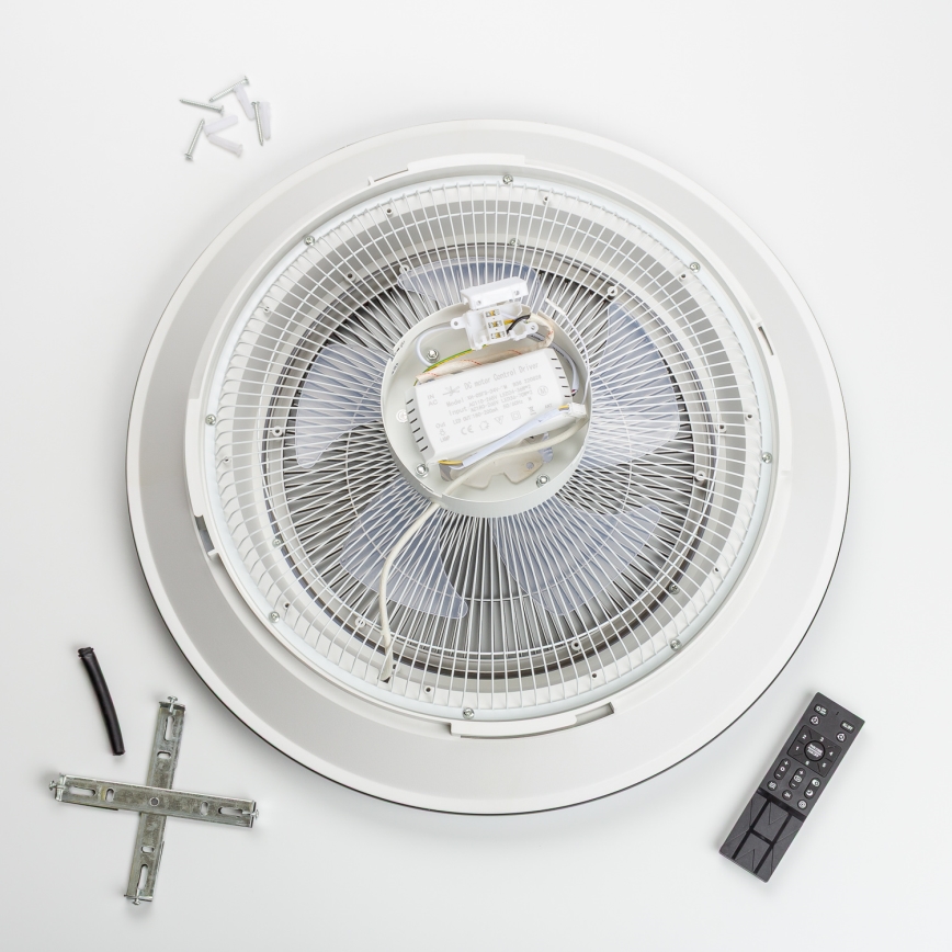 Brilagi - LED Himmennettävä valo tuulettimella AURA LED/38W/230V 3000-6000K valkoinen + kaukosäädin