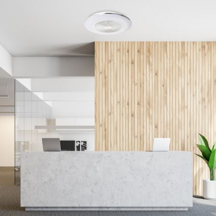 Brilagi - LED Himmennettävä valo tuulettimella AURA LED/38W/230V 3000-6000K valkoinen + kaukosäädin