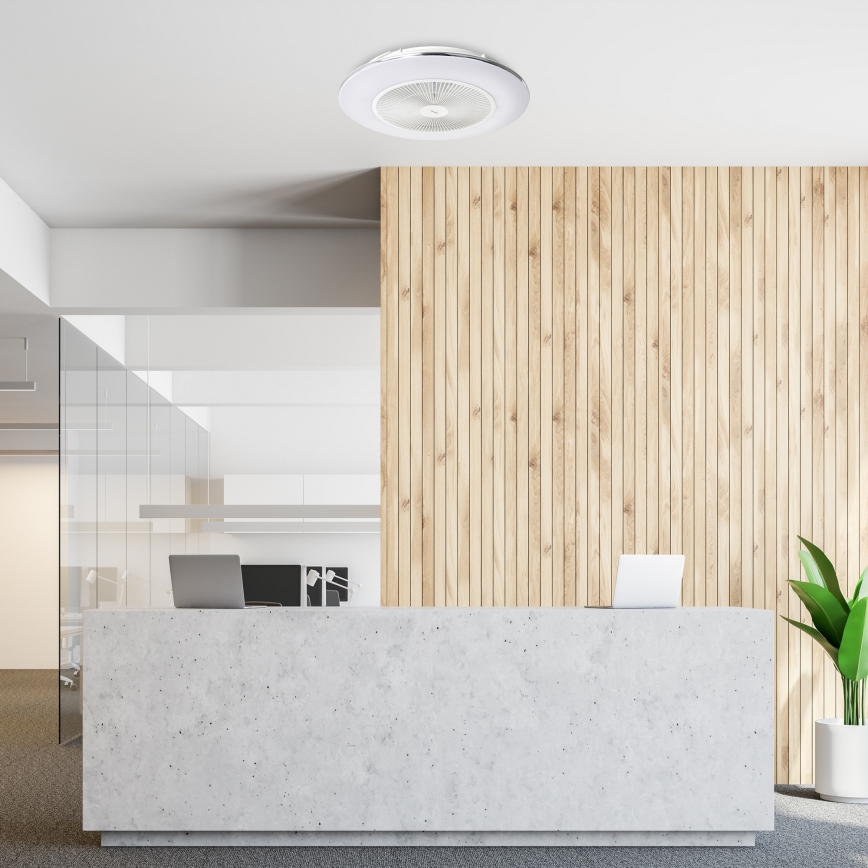 Brilagi - LED Himmennettävä valo tuulettimella AURA LED/38W/230V 3000-6000K valkoinen + kaukosäädin