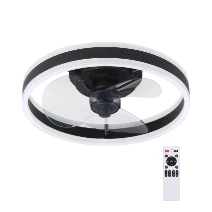 Brilagi - LED Himmennettävä kattovalaisin tuulettimella LED/30W/230V 3000-6500K musta + kauko-ohjaus