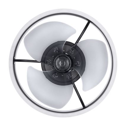 Brilagi - LED Himmennettävä kattovalaisin tuulettimella LED/30W/230V 3000-6500K musta + kauko-ohjaus
